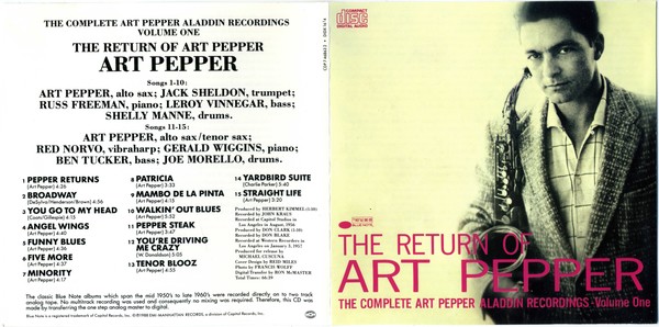 The Return of Art Pepper: The Complete Aladdin, Volume 1